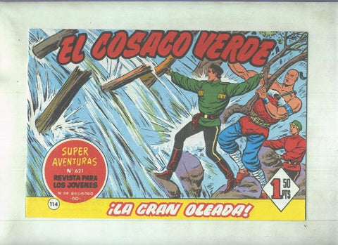 Facsimil de Ediciones B: El Cosaco Verde numero 114: la gran oleada