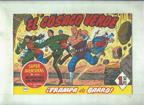 Facsimil de Ediciones B: El Cosaco Verde numero 107: Trampa de barro
