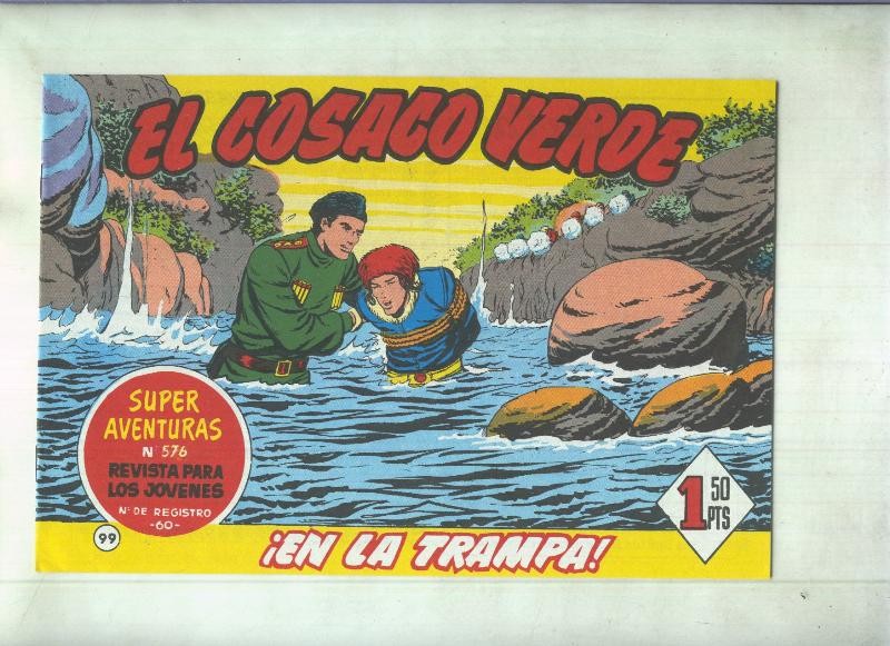 Facsimil de Ediciones B: El Cosaco Verde numero 099: En la trampa