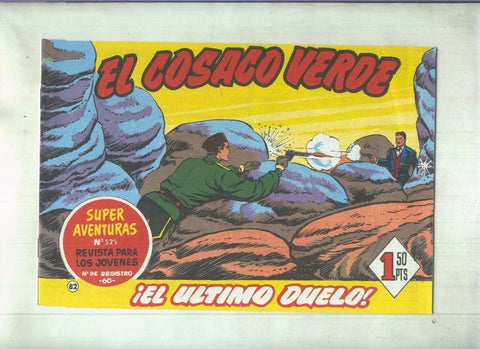 Facsimil de Ediciones B: El Cosaco Verde numero 082: El ultimo duelo