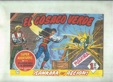Facsimil de Ediciones B: El Cosaco Verde numero 079: Sankara en accion
