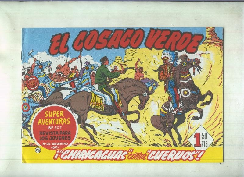 Facsimil de Ediciones B: El Cosaco Verde numero 076: Chirigaguas contra Cuervos