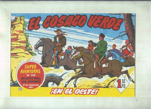 Facsimil de Ediciones B: El Cosaco Verde numero 073: En el oeste