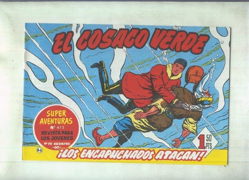 Facsimil de Ediciones B: El Cosaco Verde numero 064: Los encapuchados atacan
