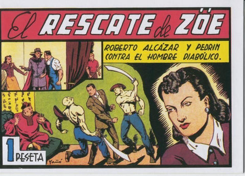Roberto Alcazar y Pedrin facsimil numero 0107: El rescate de Zoe
