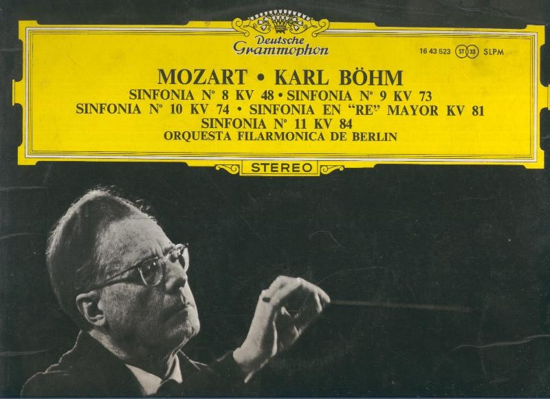 Disco Vinilo LP: MOZART, Karl Bohm - Sinfonias Deutsche Grammophon