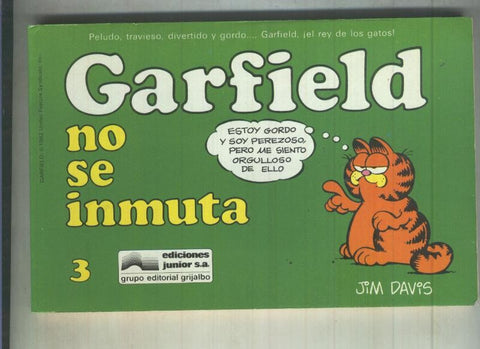 Garfield de Jim Davis numero 03: No se inmuta