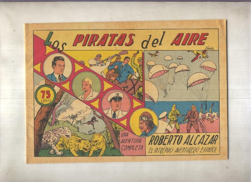 Facsimil: Roberto Alcazar y Pedrin numero 0001: Los piratas del aire