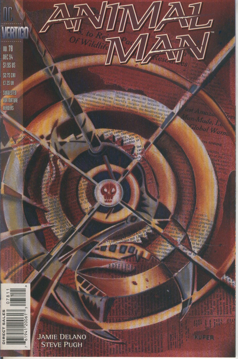 ANIMAL MAN Vol.1 numero 78: Scarlet Fever