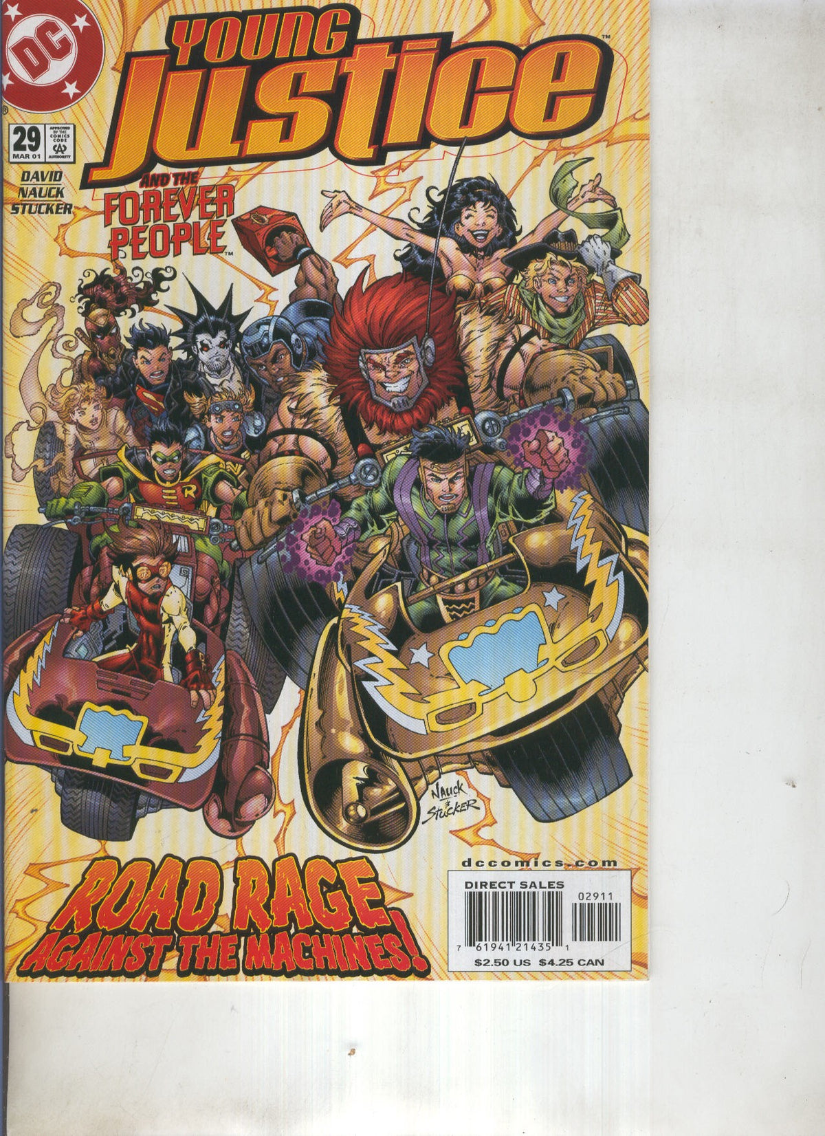 YOUNG JUSTICE Numero 29: Road rage against the machines