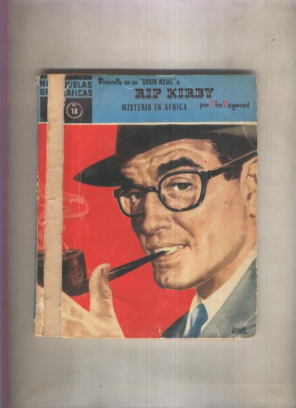 Serie Azul: Rip Kirby numero 18: Misterio en Africa (cuelta suelta y con rotos)