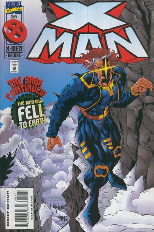 X-MAN: Vol.1, No.05: Man who fell to earth