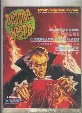 Dossier Negro numero 197 (numerado 2 en trasera) (cubierta abierta lado lomo)