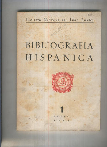 Bibliogrfia Hispanica numero 01, tomo V, primera y segunda parte