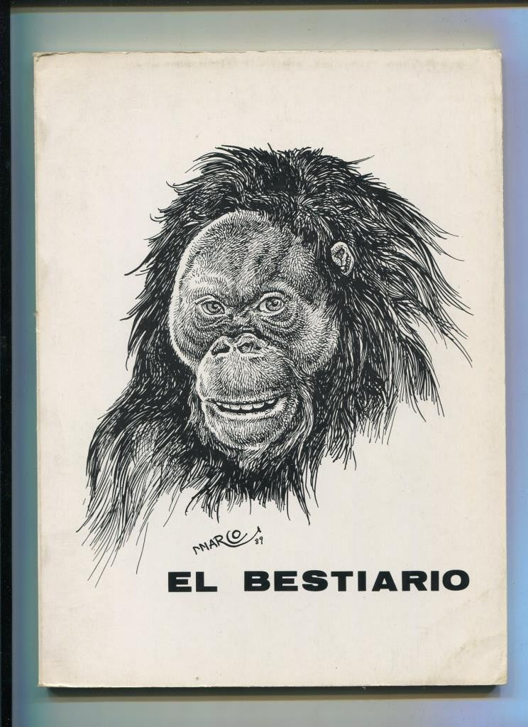 El Bestiario de Tomas Marco (cubierta algo sucia debido a su fondo blanco)