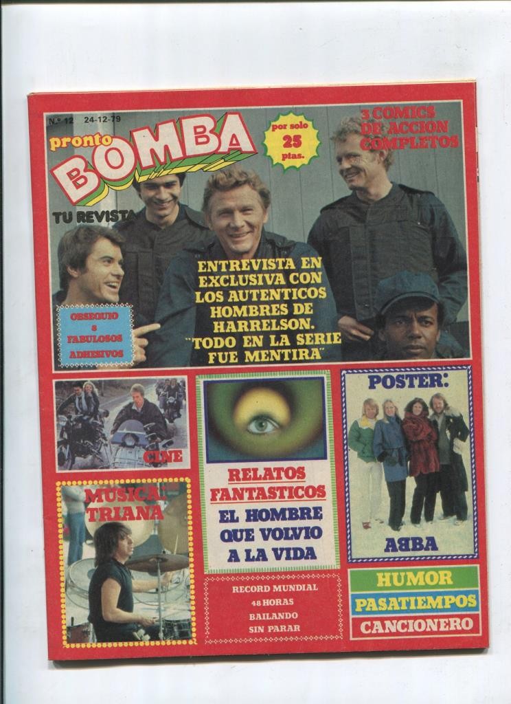 Bomba revista de comic + TV + articulos del corazon numero 12