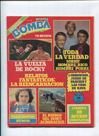 Bomba revista de comic + TV + articulos del corazon numero 16
