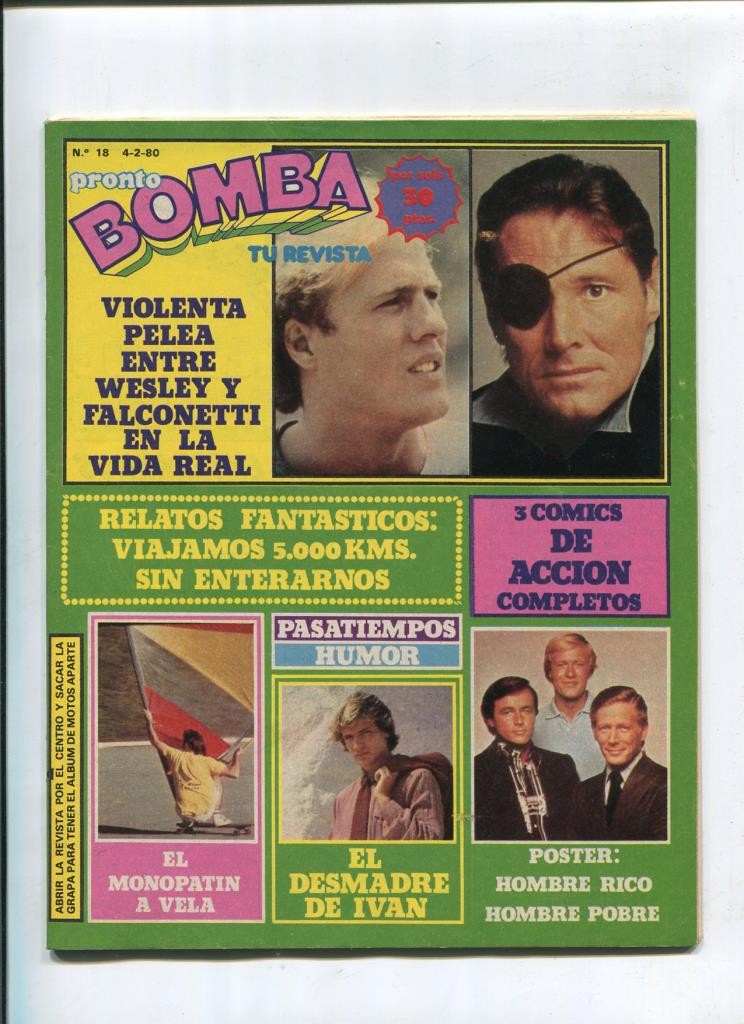 Bomba revista de comic + TV + articulos del corazon numero 18