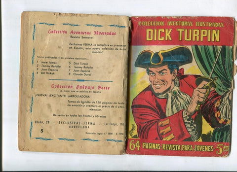 Aventuras Ilustradas de Ferma numero 05: Dick Turpin