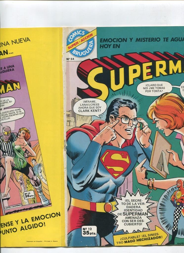 Comics Bruguera Superman numero 12 (numerado 4 en trasera)