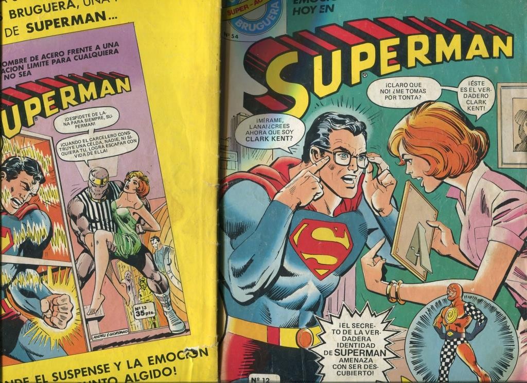 Comics Bruguera Superman numero 12 (numerado 6 en trasera)