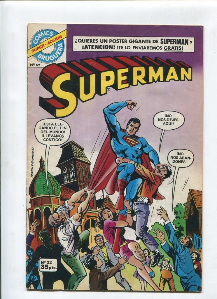 Comics Bruguera Superman numero 22 (numerado 1 en trasera)