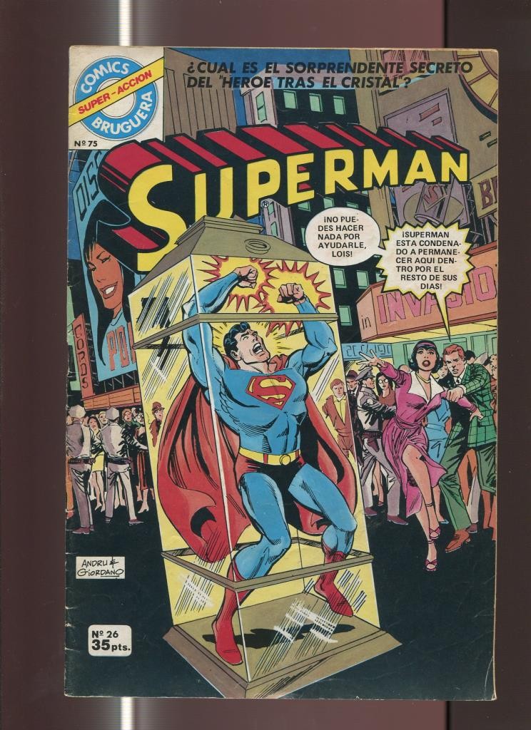 Comics Bruguera Superman numero 26 (numerado 2 en trasera)