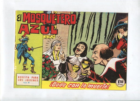 Facsimil: El Mosquetero Azul numero 04: Boda con la muerte