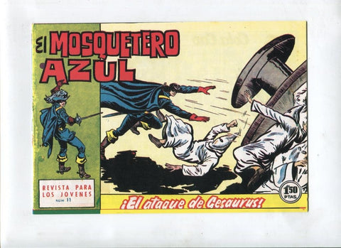 Facsimil: El Mosquetero Azul numero 11: El ataque de Gesaurus