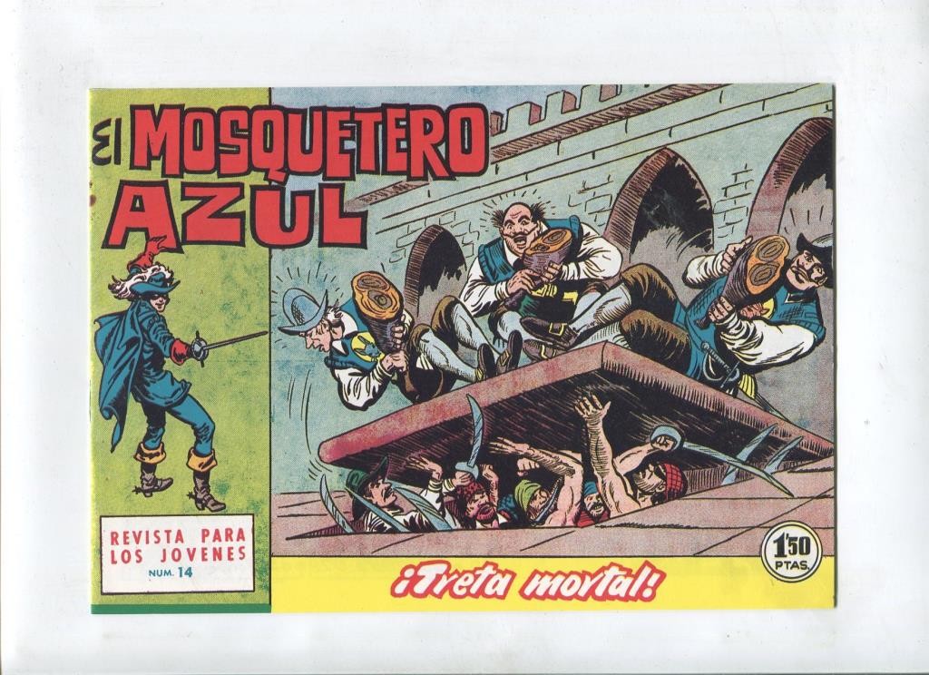 Facsimil: El Mosquetero Azul numero 14: Treta mortal