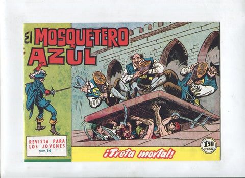 Facsimil: El Mosquetero Azul numero 14: Treta mortal