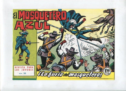 Facsimil: El Mosquetero Azul numero 20: La furia del Mosquetero