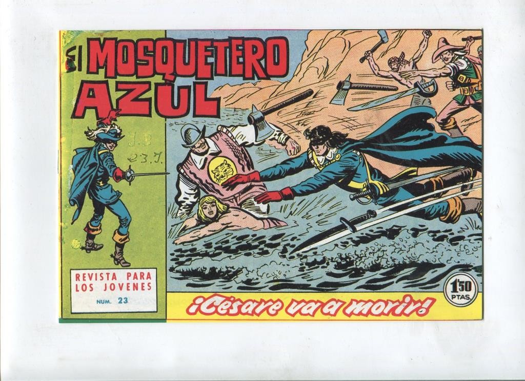 Facsimil: El Mosquetero Azul numero 23: Cesare va a morir