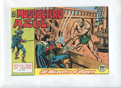 Facsimil: El Mosquetero Azul numero 24: El Mosquetero al ataque