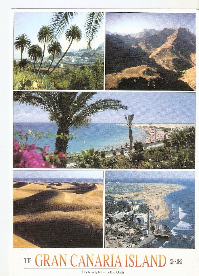 Postal 044071 : San Bartolome - Mirador de Fataga. Playa del Ingles. Maspalomas