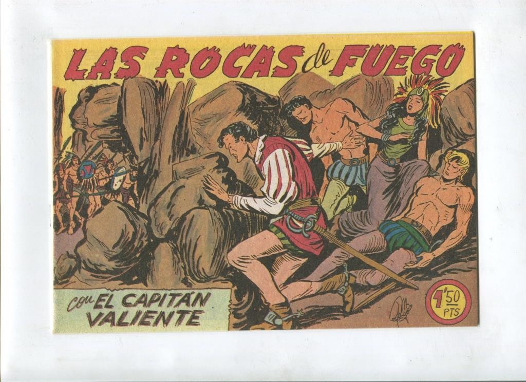Facsimil: El Capitan Valiente numero 08: Las rocas de fuego