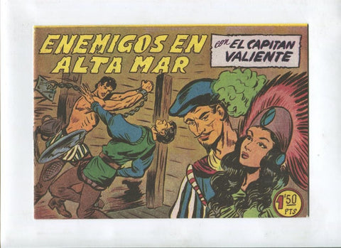 Facsimil: El Capitan Valiente numero 17: Enemigos en alta mar