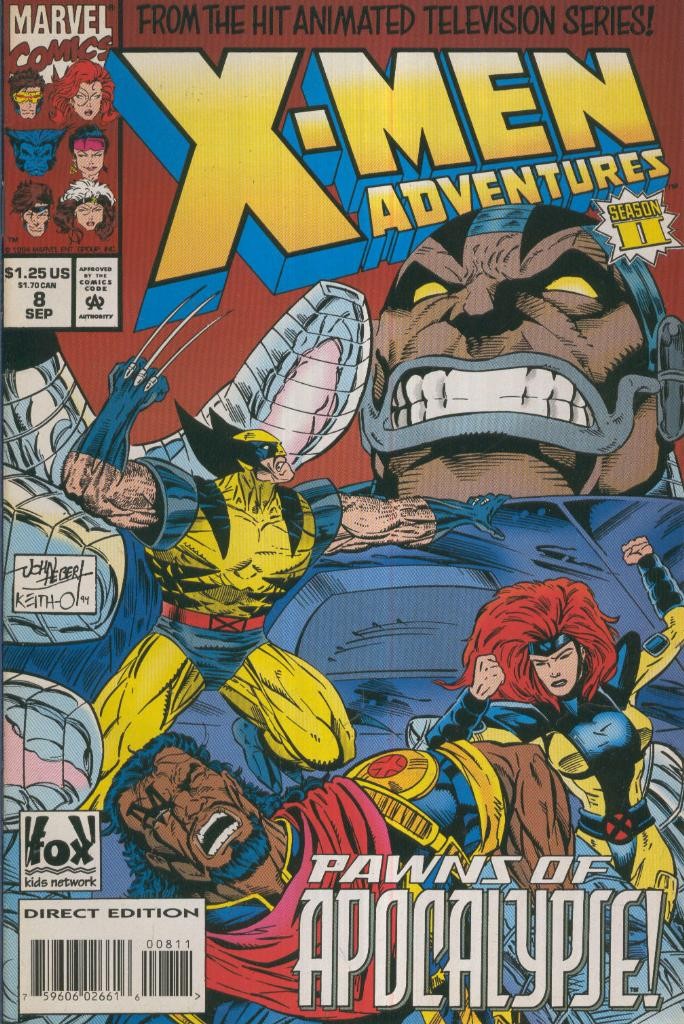 X-MEN ADVENTURES, SEASON II, Vol.2 No.08: Time Fugitives, Part 2
