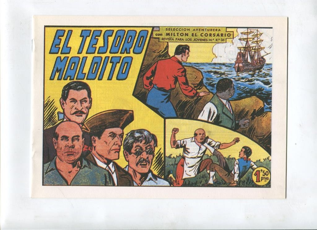 Milton el Corsario , facsimil numero 039: El tesoro maldito