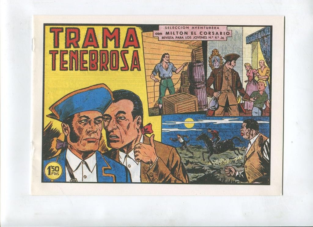 Milton el Corsario , facsimil numero 042: Trama tenebrosa