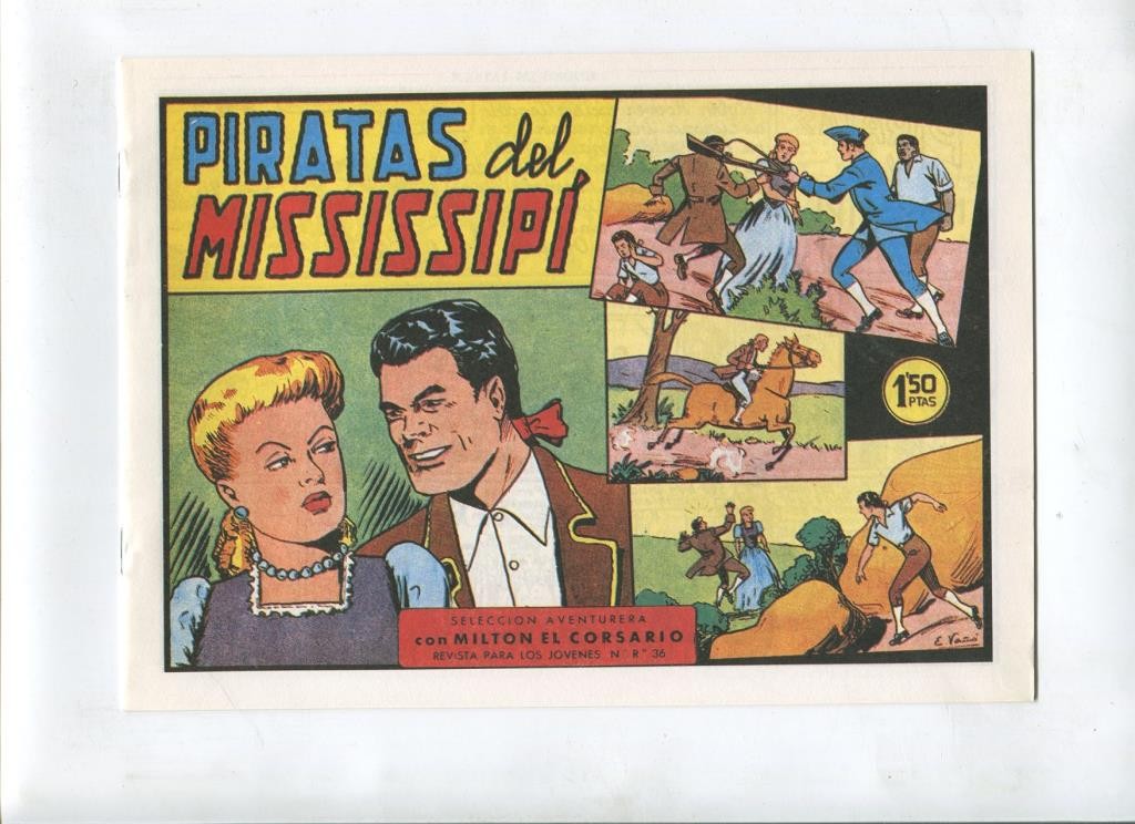 Milton el Corsario , facsimil numero 045: Piratas del Mississipi