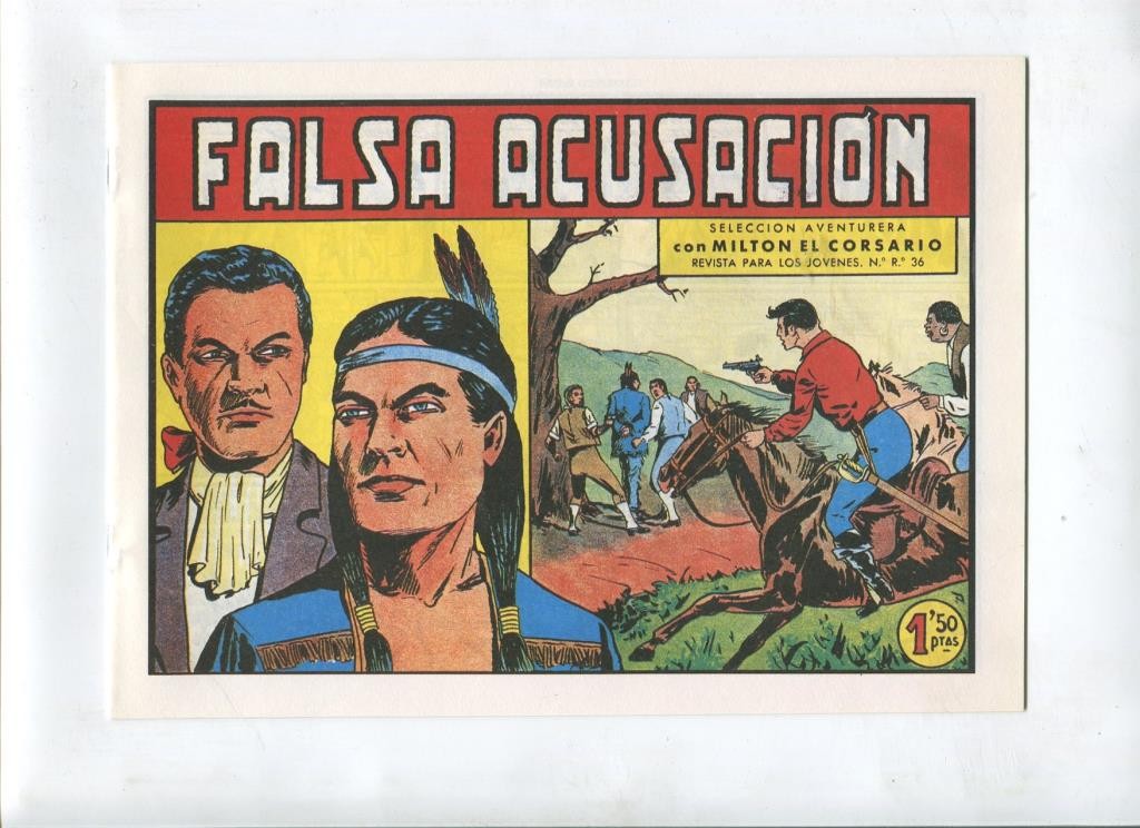 Milton el Corsario , facsimil numero 051: Falsa acusacion