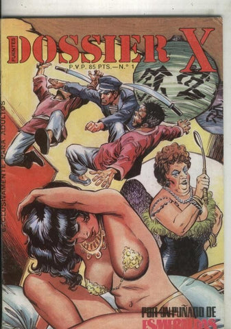 Dossier X numero 01 (numerado 2 en trasera, procede de retapado)