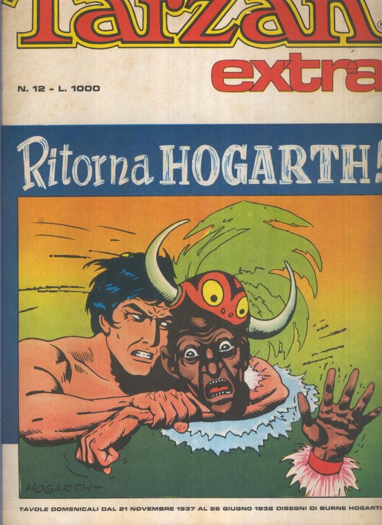 Tarzan extra numero 12: tavole dominicali del: 21.11.1937 al 26.1.1938