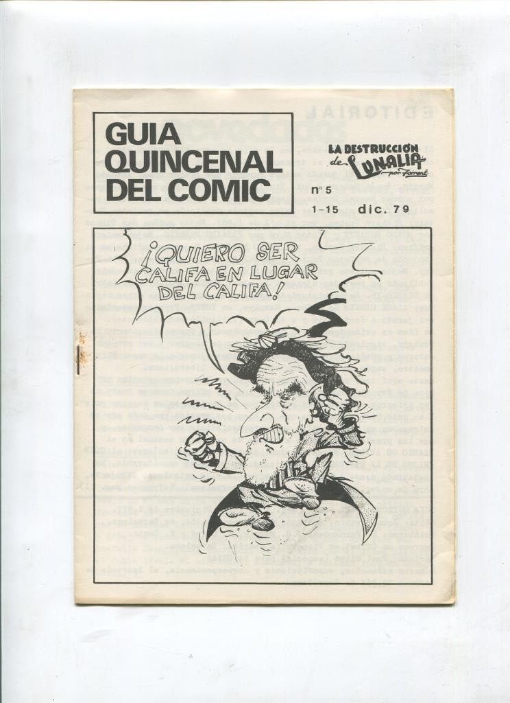 Fanzine: Guia quincenal del Comic numero 05 (1979)