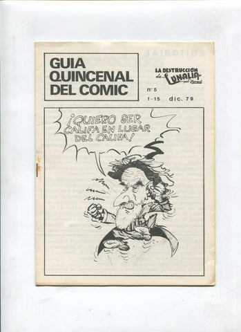 Fanzine: Guia quincenal del Comic numero 05 (1979)