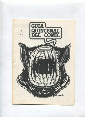 Fanzine: Guia quincenal del Comic numero 15 (1980)