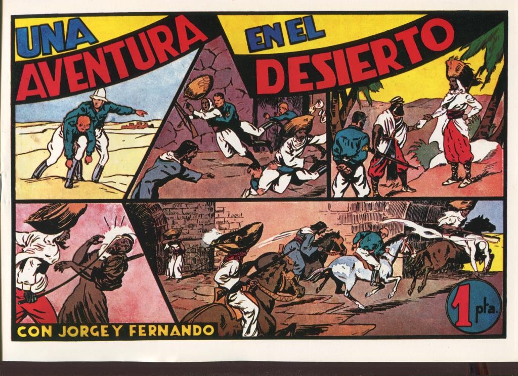 Facsimil: Jorge y Fernando serie la selva: Una aventura en el desierto