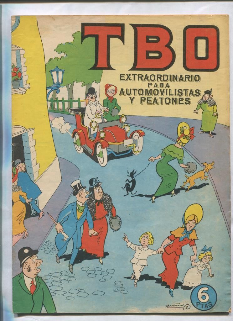 TBO extra  de 06 pts: Automovilistas y peatones, portada de Castany