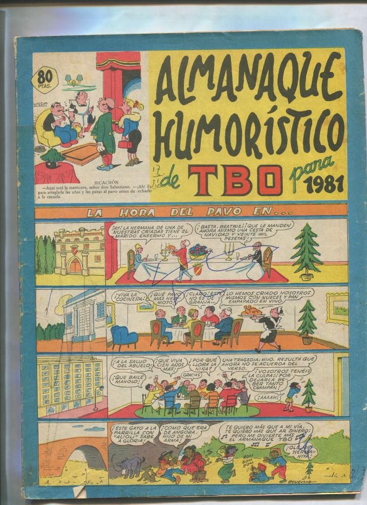 TBO extra  de 80 pts: Almanaque humoristico 1981